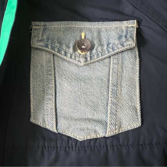 Nautica Reissue Colorblock J-Class US2 Denim-Mix Packable Hooded Jacket Mens L - Picture 13 of 13